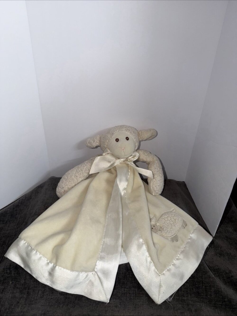Bearington Baby Lamb Lovey Lamby Snuggler Plush Security Blanket